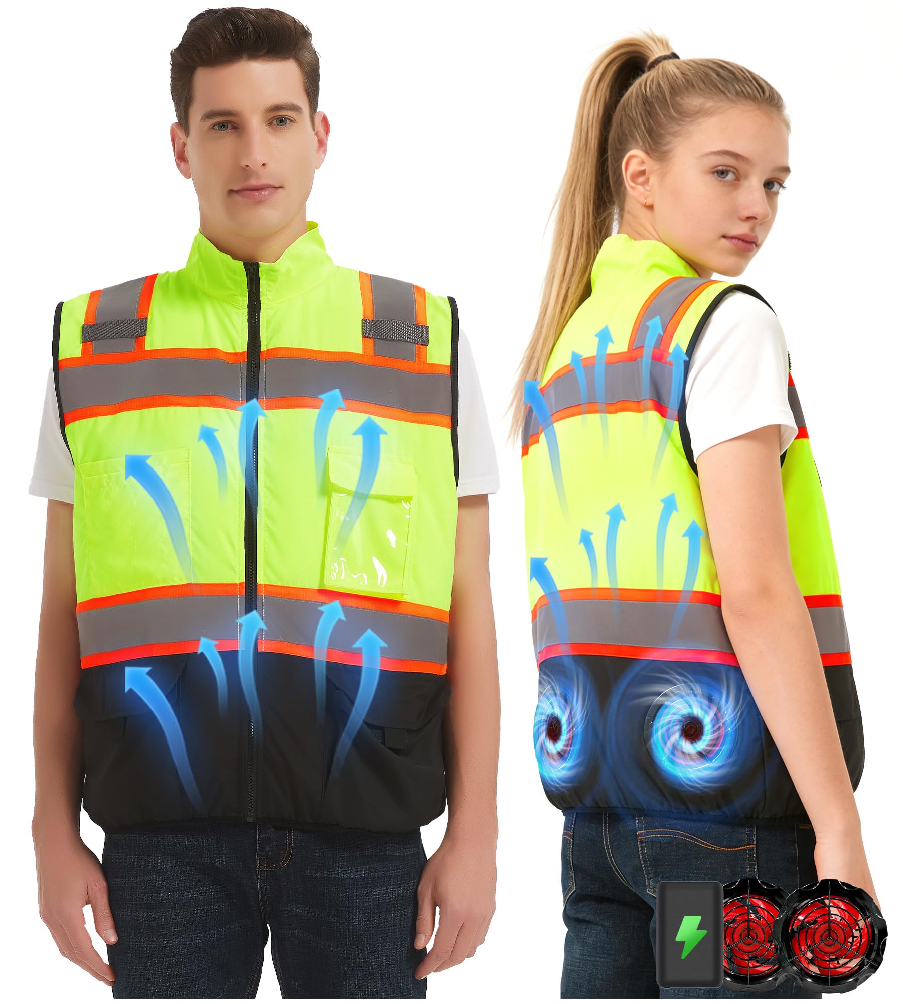 Lvkakmox Hi-Vis Yellow Cooling Vest