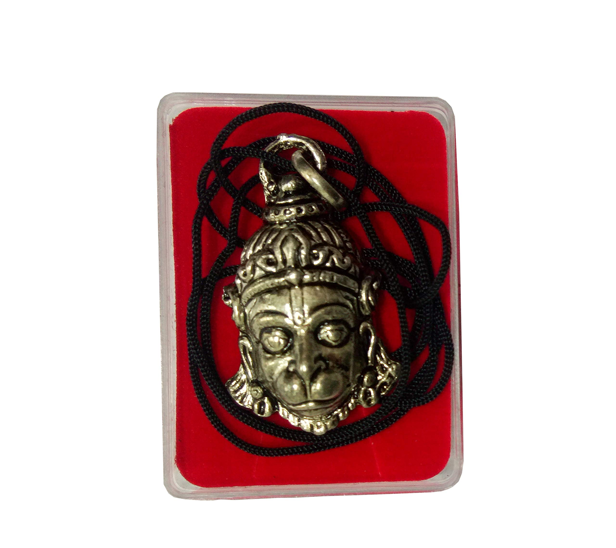 Hare Krishna Food for Soul Hanuman Ji Locket with Thread - Hanuman Pendant - Lord Hanuman Locket - Hanuman Face Locket 1