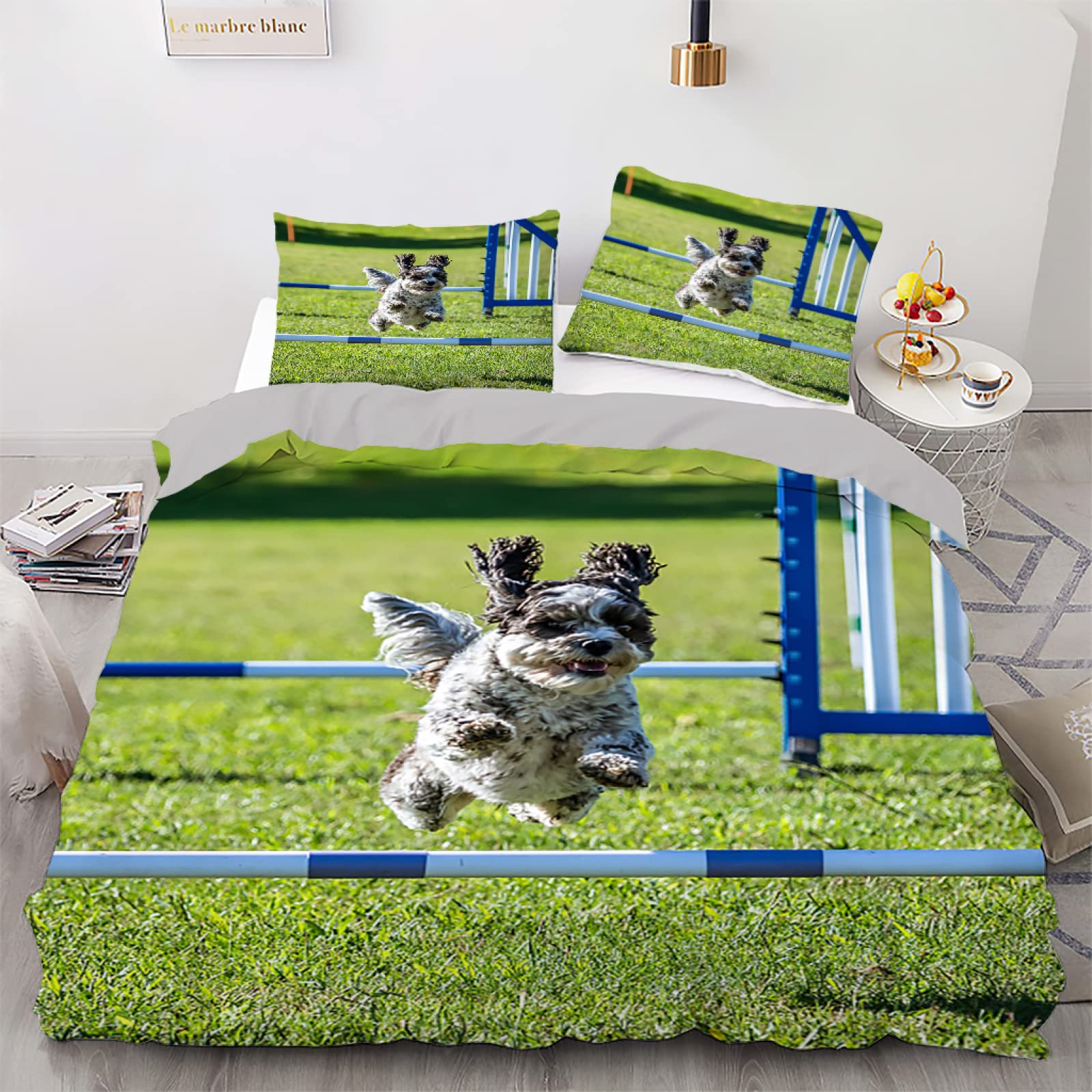 Housse de couette 160x200 verte pour relooker une chambre d'ado fille ou garçon