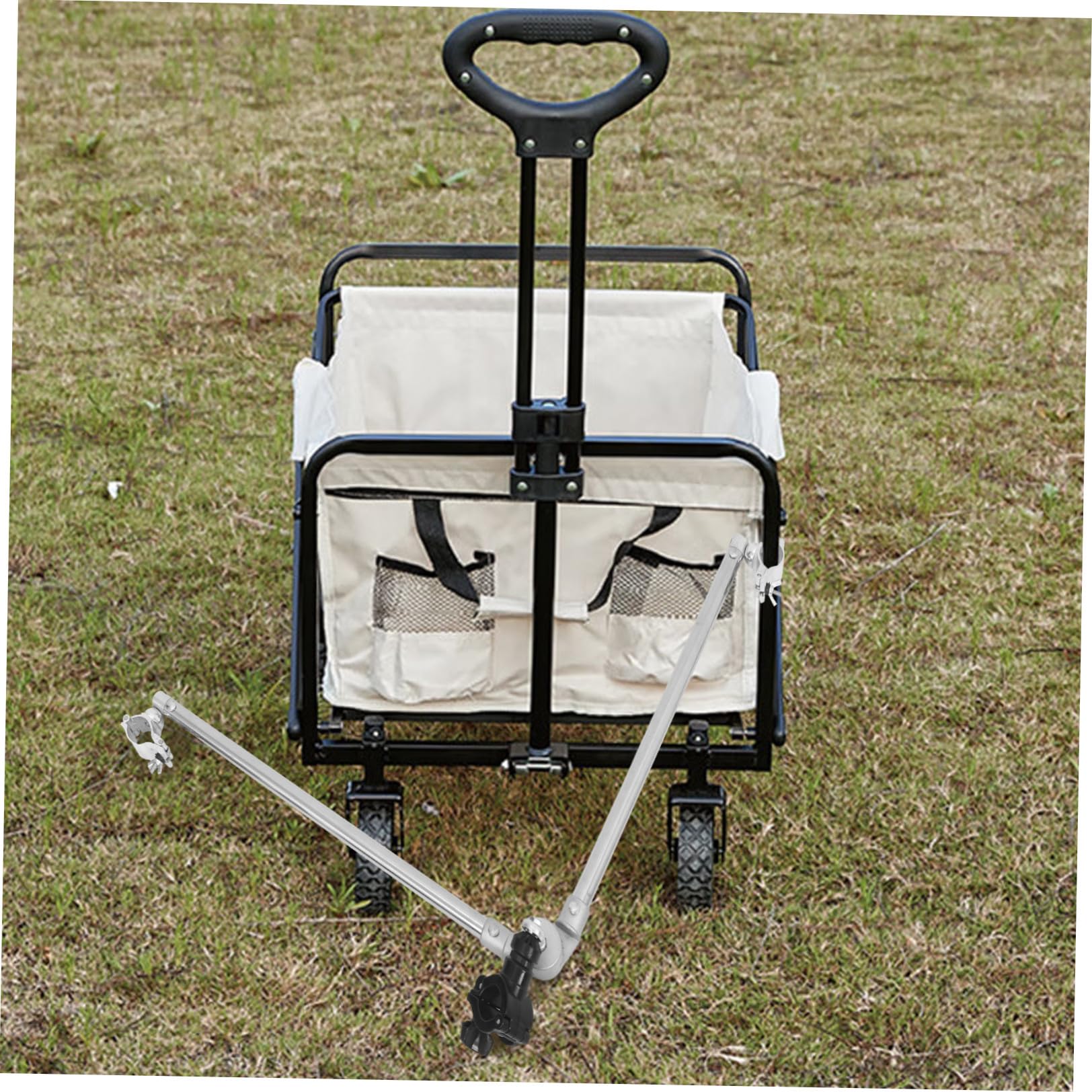 Robuster Fahrradanhängeranschlussadapter aus Kohlenstoffstahl und Aluminiumlegierung mit Wetterfester Haltbarkeit und Einziehbarem Design für Gartenwagen und Outdoor Einkäufe
