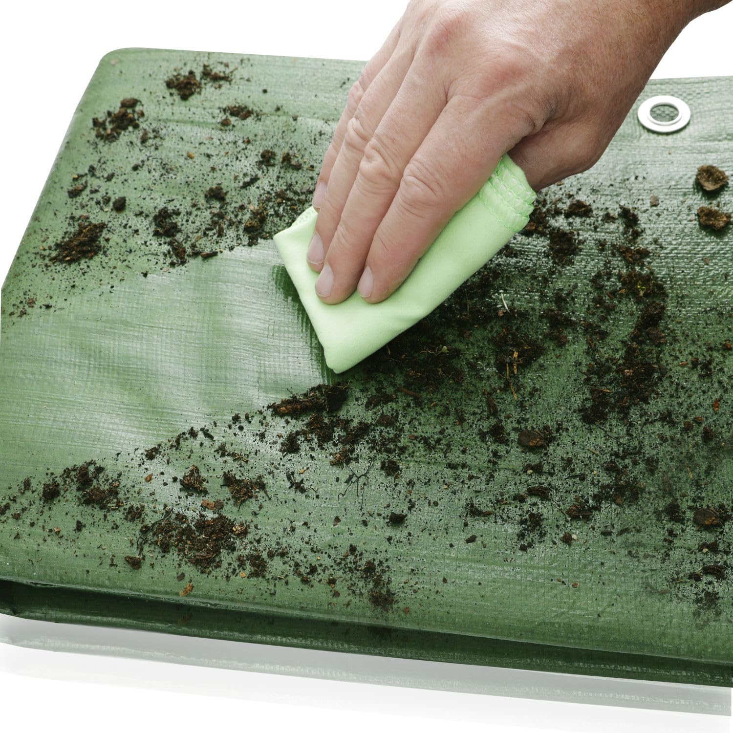 GardenMate Plandeka z tkaniny 120 g/m², 2 x 3 m, zielona plandeka ochronna na łódź