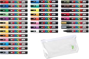 Uni-Posca Paint Marker Pens 36-Set: Enhanced Artistic Expressions for All