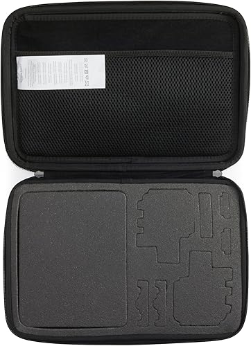 Miniatura 3 de Tienda Basics Estuche de transporte pequeño para GoPro y accesorios - 9 x 7 x 2.5 pulgadas, sólido, negro