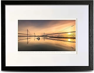 Queensferry Crossing & Forth Bridges frm Port Edgar Scotland - A4 (40x30cm) Framed or Unframed Scottish Fine Art Photo Print by Neil Barr of NB Photography