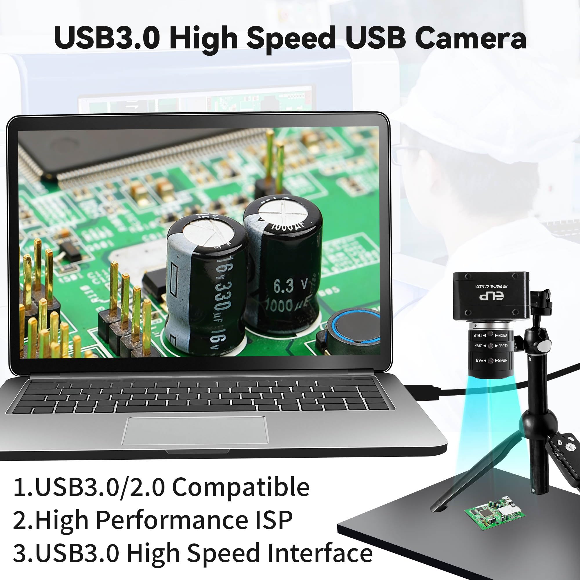 ELP USB3.0 60fpsウェブカメラ、4K IMX678低照度カラー Amazon.co.jp: ELP USB3.0 60fpsウェブカメラ、4K IMX678低照度カラー