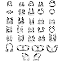 Vista 1 de SURGICAL ONLINE Kit de abrazaderas de goma endodóntica premium de diferentes tipos, herramientas de procedimiento dental, acero inoxidable