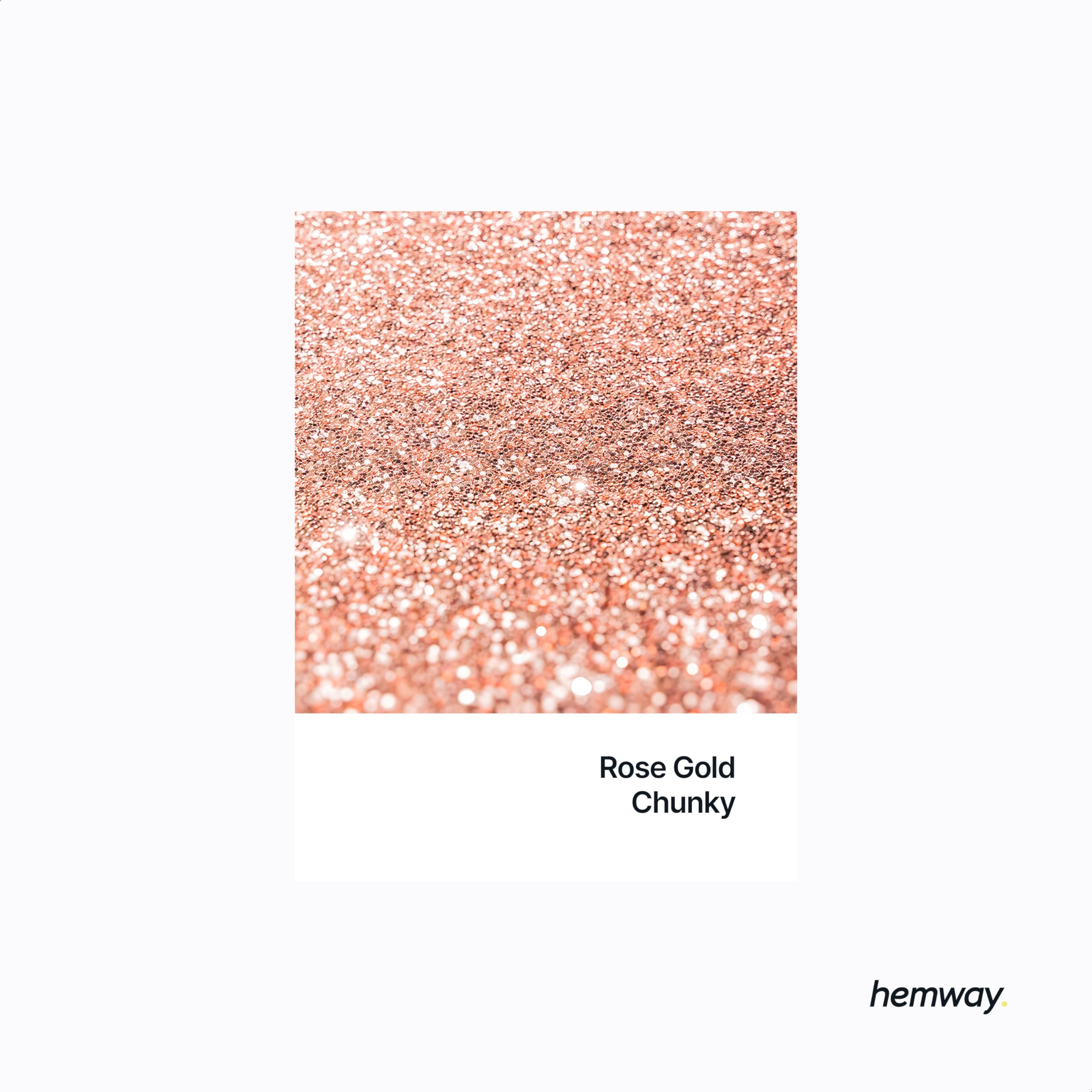 Hemway Glitter Shaker Rose Gold 130g x2 Pack Chunky, Craft Glitter Shakers for Resin & Epoxy Crafts, Christmas Art Supplies - Image 2