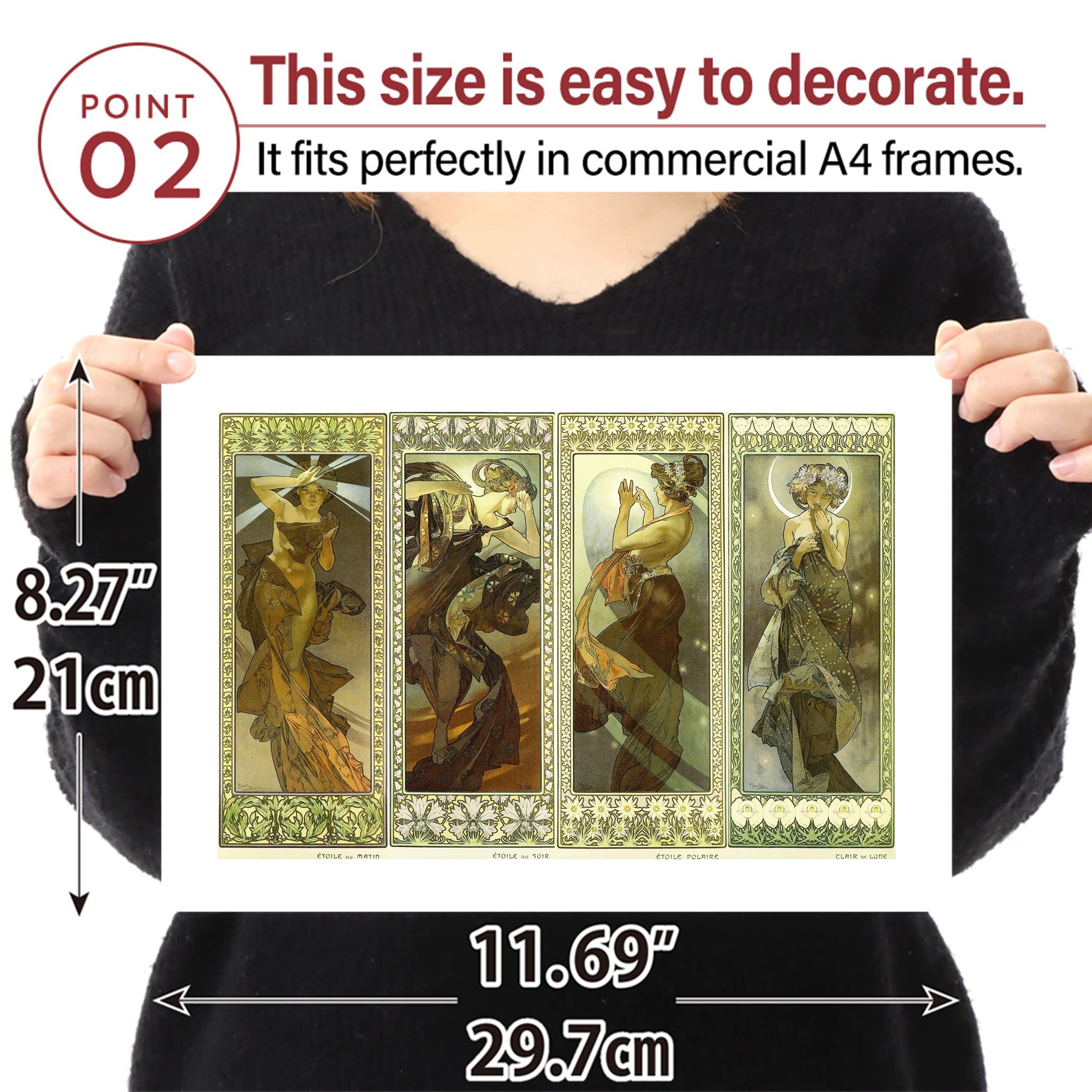 アルフォンス・ミュシャ、チェロ奏者ズデンカ・チェルナーのポスター