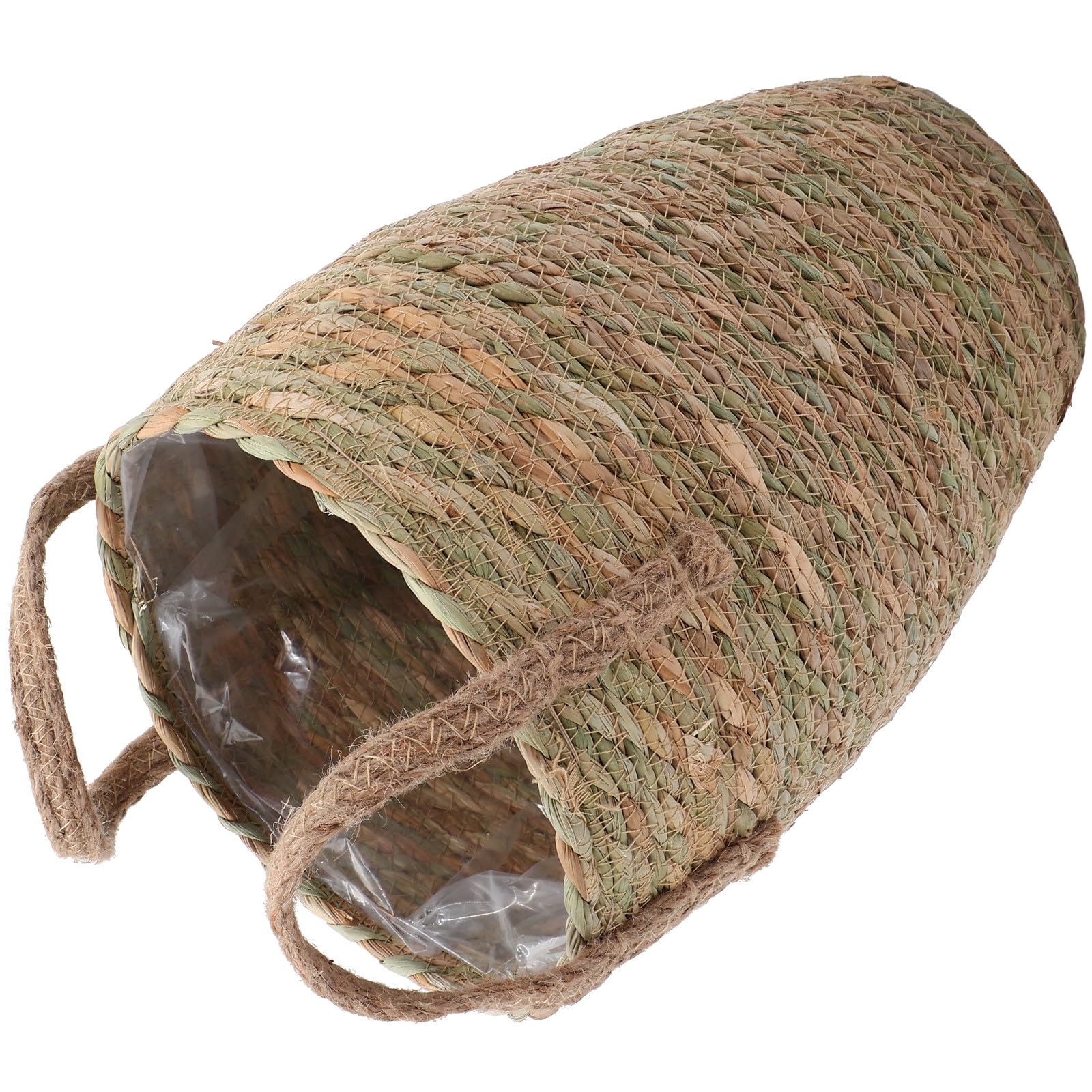 Panier artisanal écologique de taille moyenne pour plantes de bureau