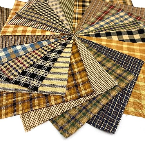 Miniatura 2 de Paquete de 40 dijes primitivos, cuadrados de tela de algodón precortados de 6 pulgadas JCS