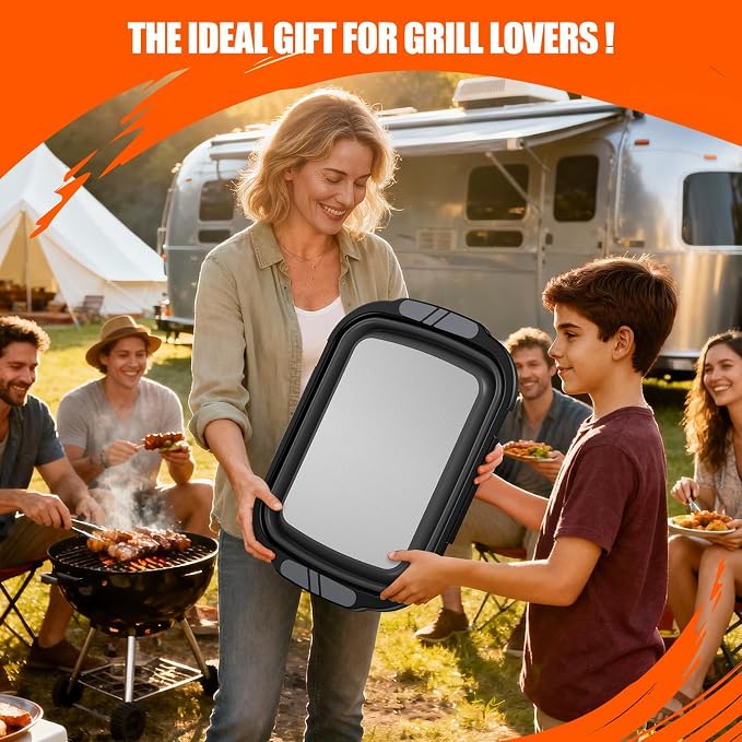 Tupper plegable para BBQ con tabla de cortar de titanio 20L miniatura 8