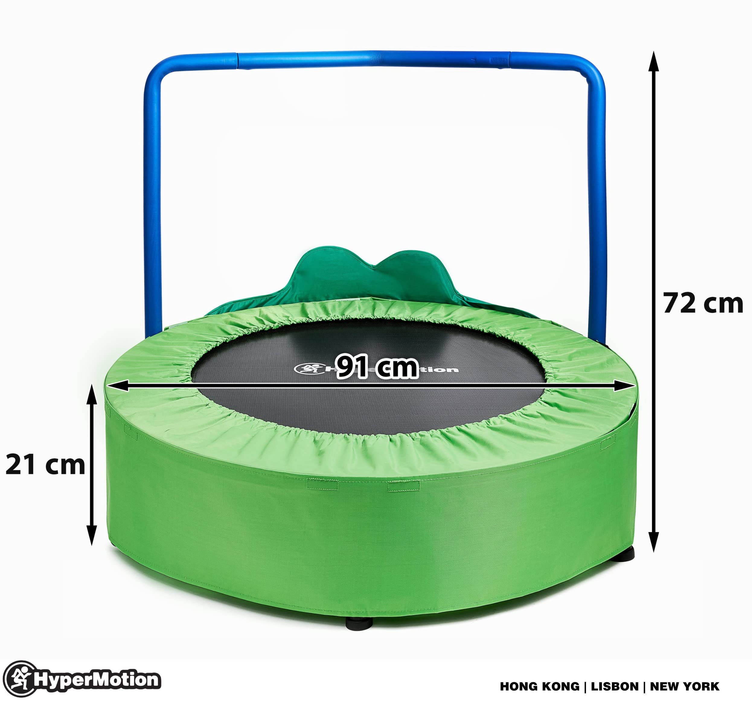 HyperMotion Trampoline pour Enfants âgés de 3 Ans Minimum et Adolescents, pour Sauter, Faire du Sport, pour intérieur, Appartement, extérieur, Jardin