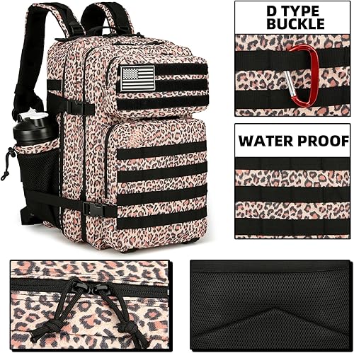 Miniatura 3 de Militar 45L Tactical Assault Mochila 3 días de asalto paquete con mochila impermeable Molle Mochila para mochilas tácticas