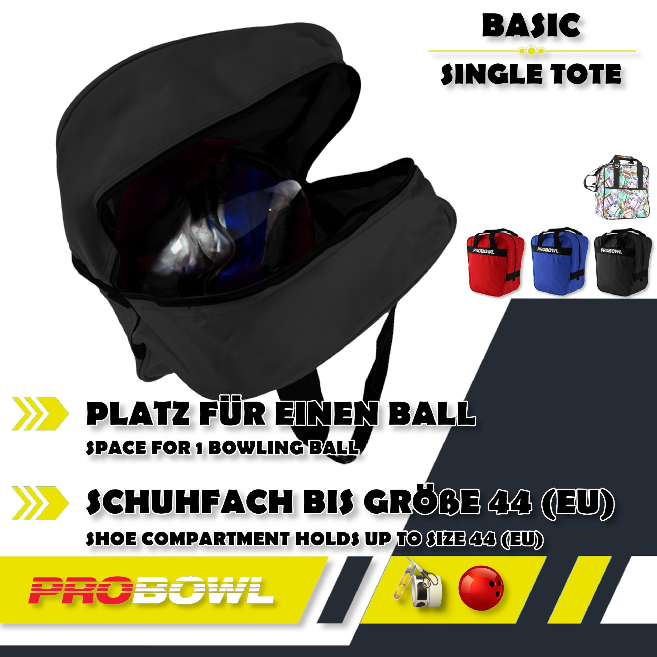 EMAX - Aloha Wave - Sac de bowling à une balle - Sac de bowling pour boules et chaussures - Sac de bowling avec poignées de transport - Sac pour hommes, femmes EMAX - Aloha Wave - Sac de bowling à une balle - Sac de bowling pour boules et chaussures - Sac de bowling avec poignées de transport - Sac pour hommes, femmes