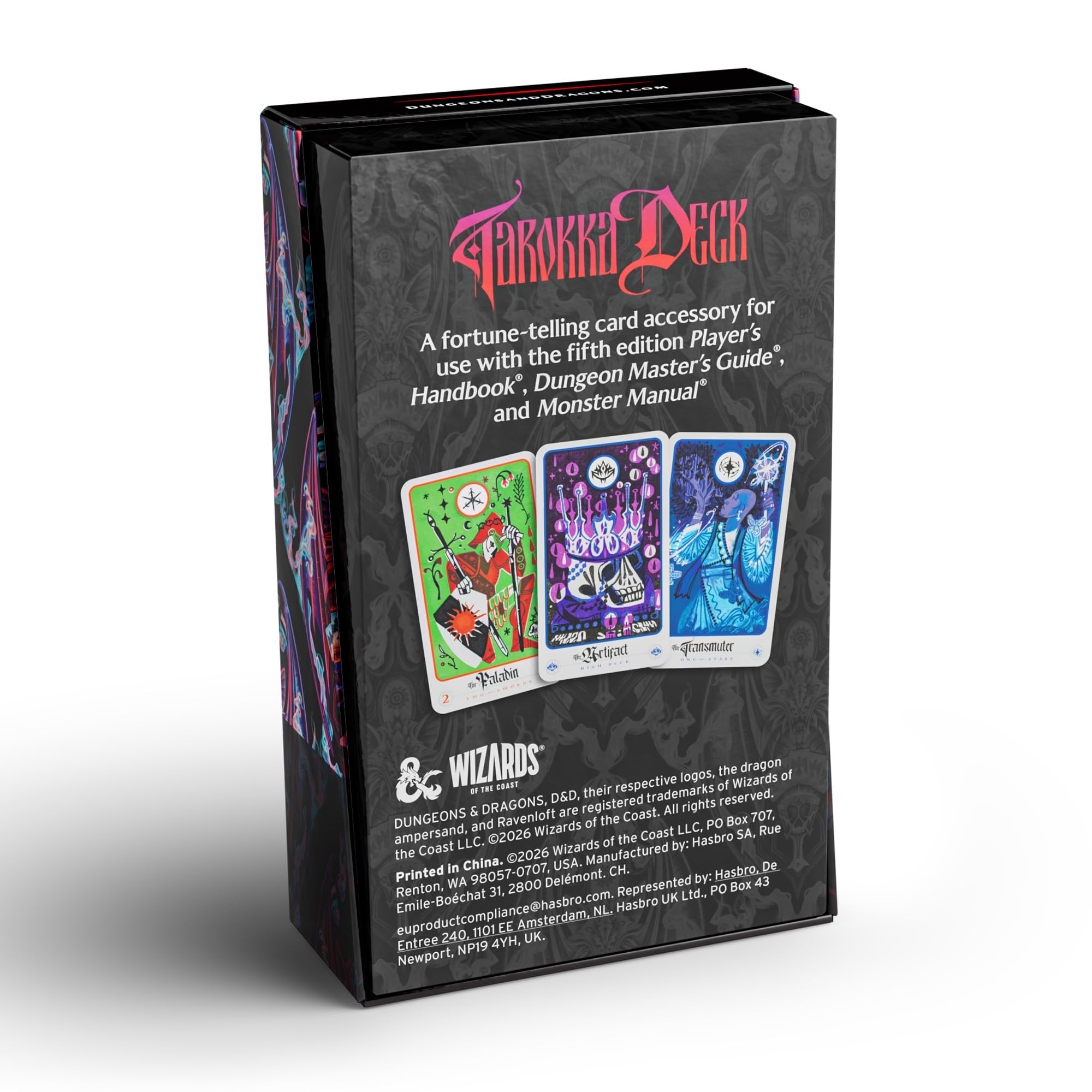 Dungeons & Dragons Ravenloft: The Horrors Within - Mazzo dei tarocchi (Mazzo aggiornato 2026) | Accessori di D&D (Versione Inglese)