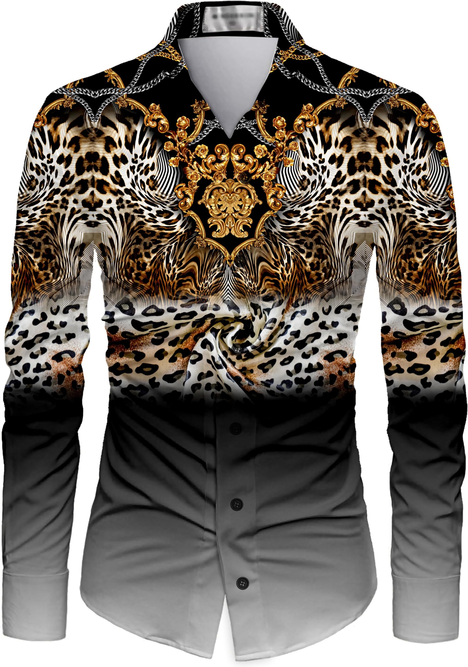 Men's Polycotton Regular Fit Printed Unstitched Shirt Fabric 2.25 Meters with Elegant Design For Casual Outings, Parties, Festivals (multicolor-A)-image-32
