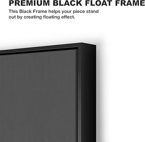 Miniatura 3 de Lienzo decorativo para pared con estatua de Buda de oro y dios zen, decoración del hogar (30 x 45 pulgadas, marco negro moderno)