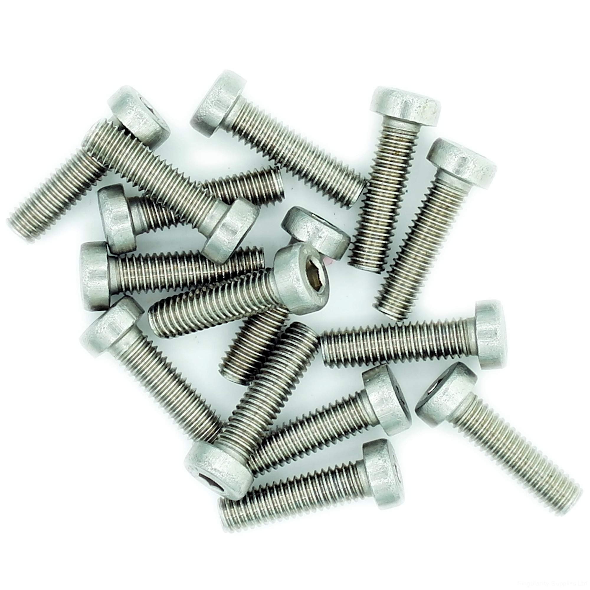 Singularity Supplies M4 (4Mm X 14Mm) Hex Socket Cap Screw (Bolt) (Low Head) - Stainless Steel (A2) (Pack Of 20)