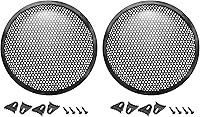 Vista 1 de Cubierta de rejilla de altavoz de malla negra protector de parrilla de subwoofer (con clips, tornillos), [para bricolaje de audio doméstico], 10
