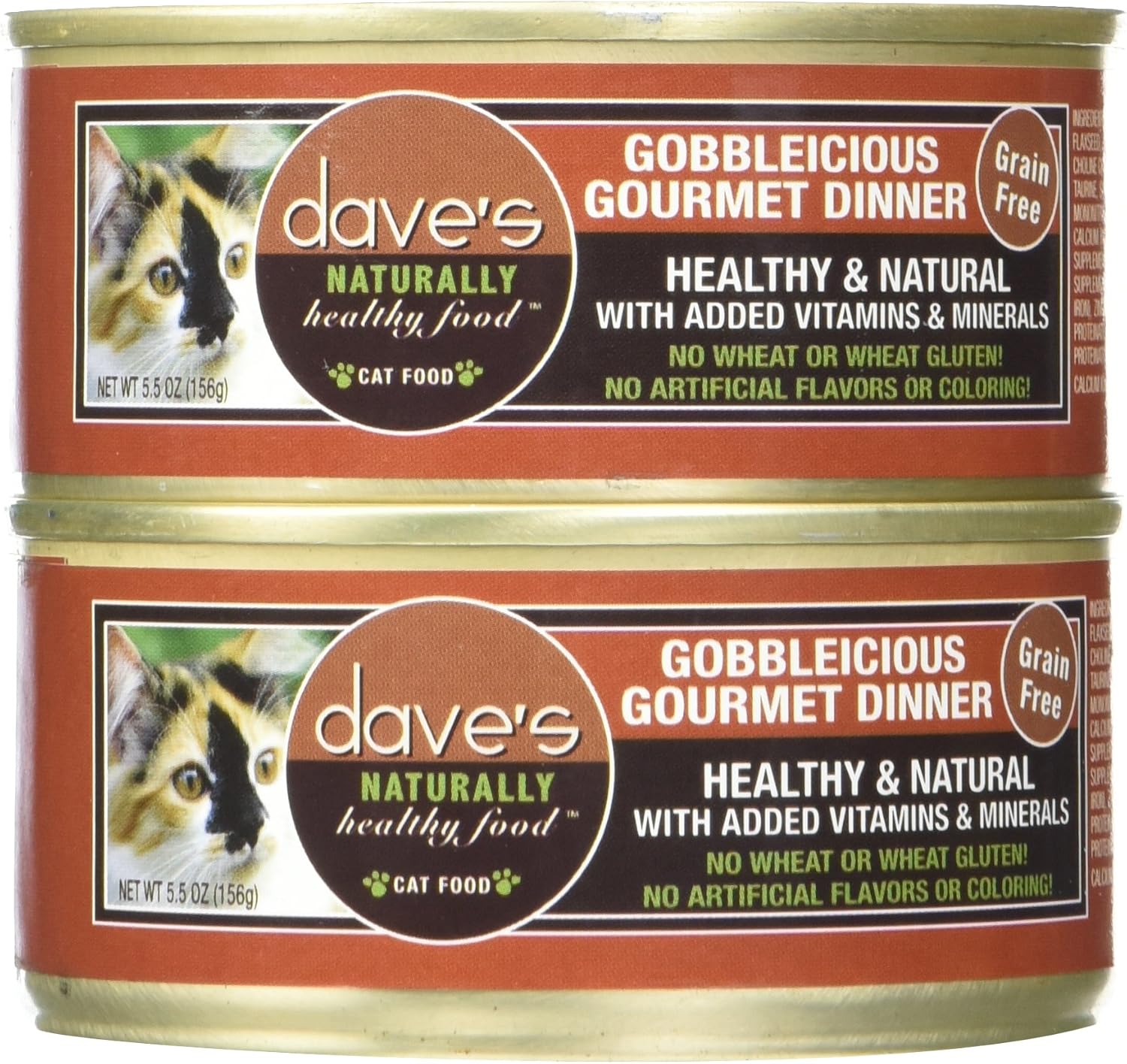 Dave'S Naturally Healthy Gobbleicious Gourmet Dinner For Cats, 5.5 Oz Can (Case Of 24 )