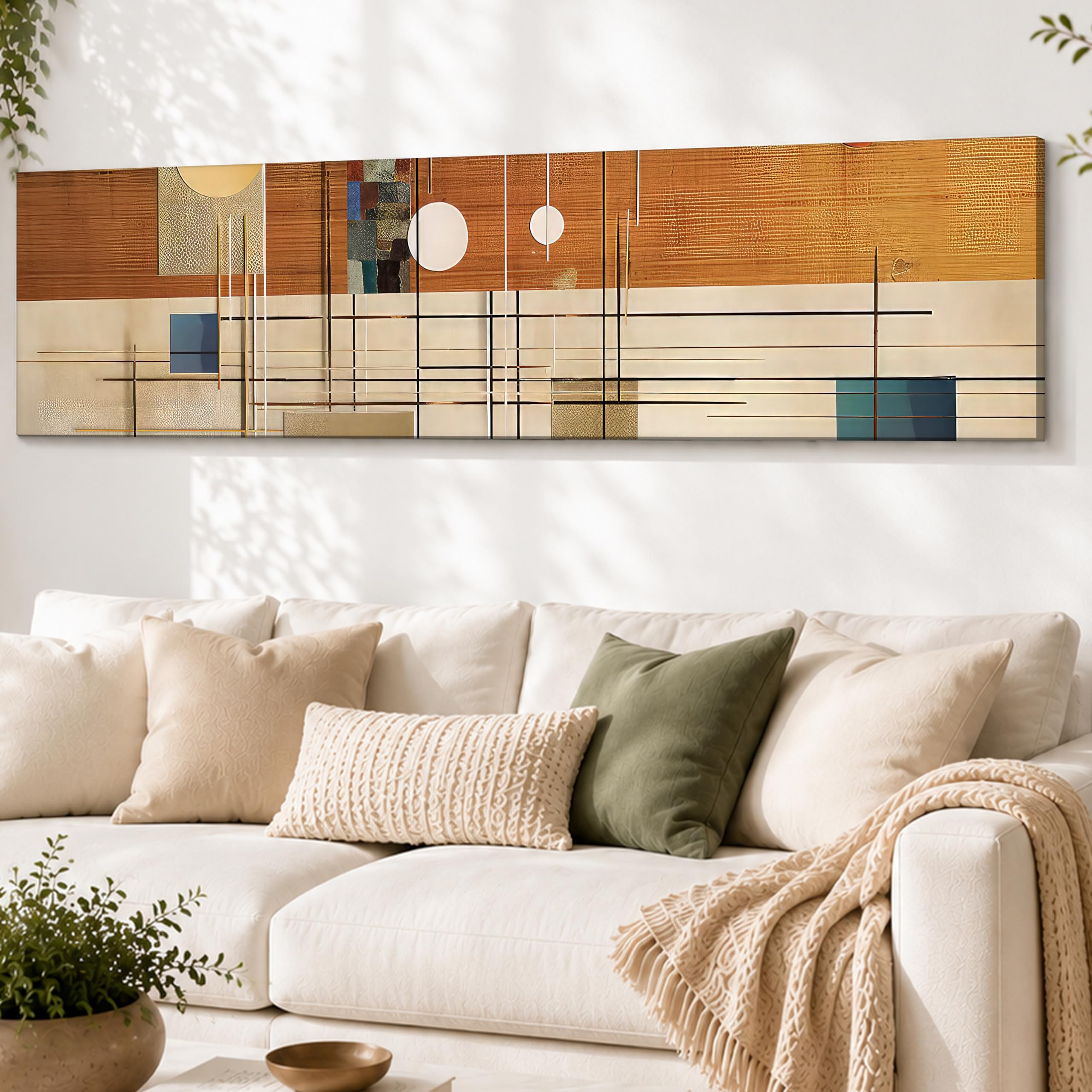 Abstract Geometric Circle Canvas Art -12