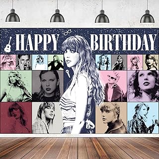 Taylor Singer Birthday Decorations,Taylor Singer Birthday Banner,taylor Singer party decorations,taylor Singer decorations,Taylor Singer Party for Girls Boys Birthday 5×3FT