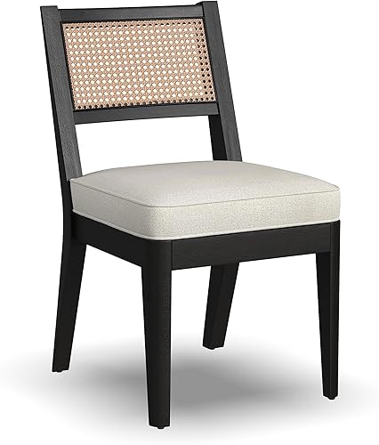 Homestyles Brentwood Silla de comedor sin brazos, color negro