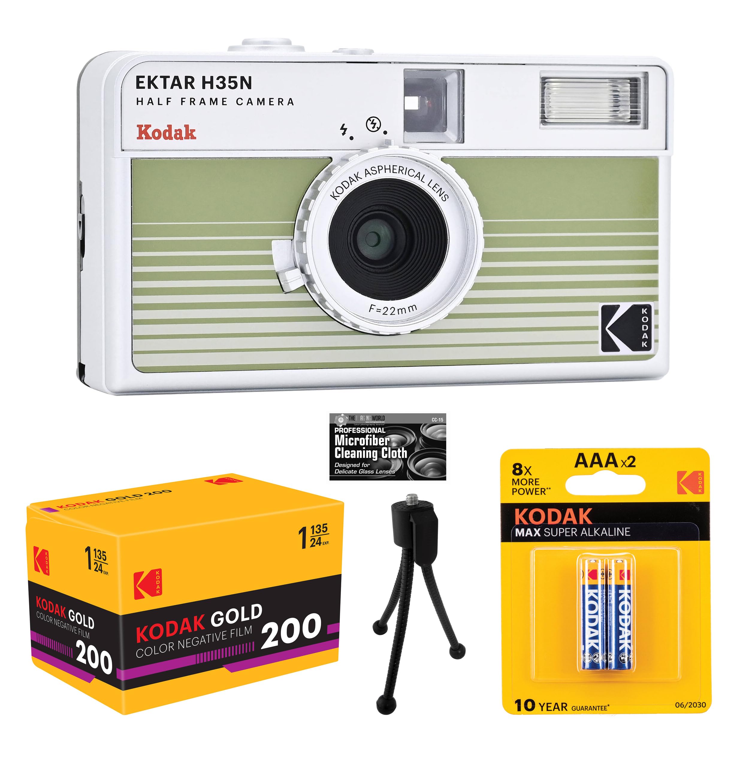 Amazon | Kodak Ektar H35N ハーフフレームフィルムカメラ (ストライプ