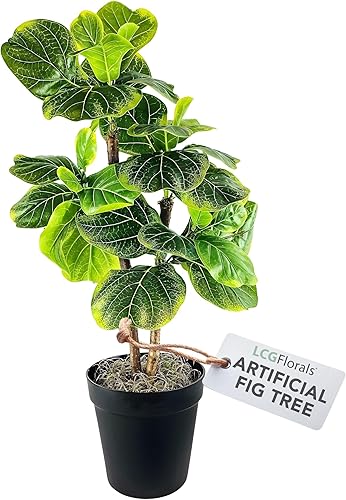 Árbol de higuera artificial de hoja de violín de 3.2 pies para interiores en maceta de plástico negro, mini, planta falsa de casa y decoración del Árbol de higuera artificial de hoja de violín de 3.2 pies para interiores en maceta de plástico negro, mini, planta falsa de casa y decoración del
