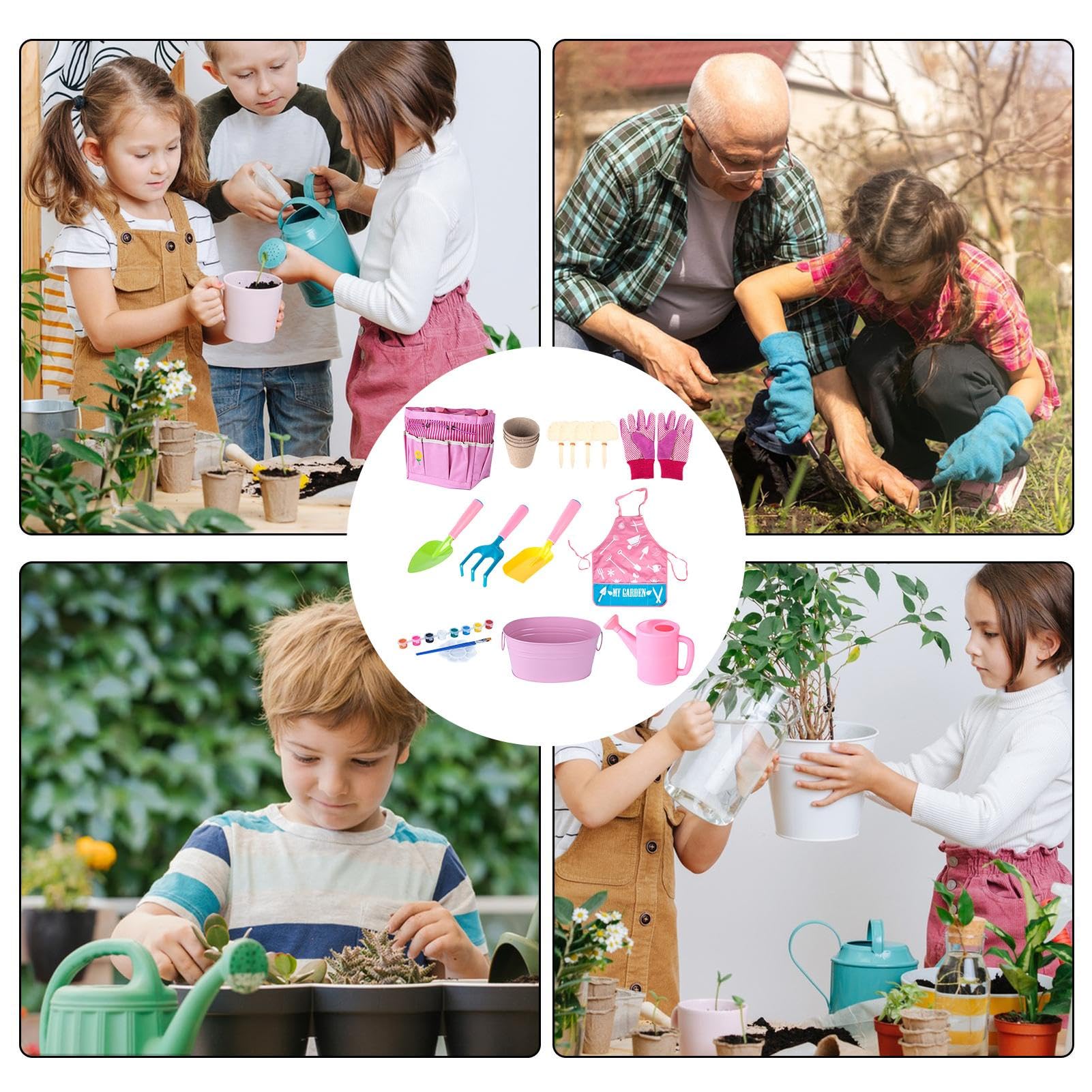 Juego de Jardinería, Juguete al Aire Libre para regadera, Pala, Herramientas RaGarden para Herramientas de jardinería para, Juguete al Aire Libre para 20X -