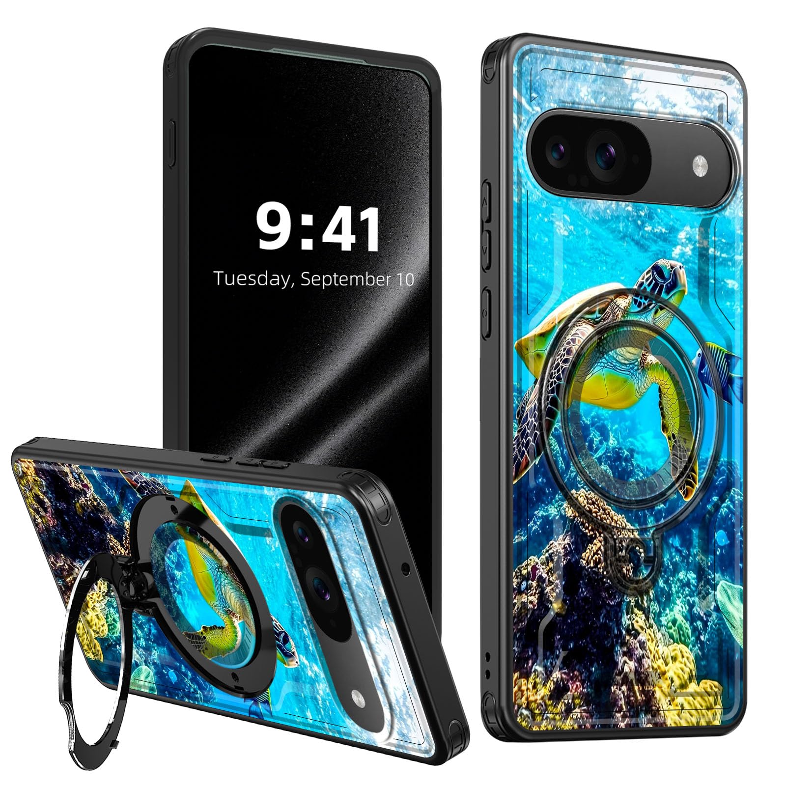 Amazon.com: ETLKJVBL for Google Pixel 10 Case, Sea Turtle Swimming