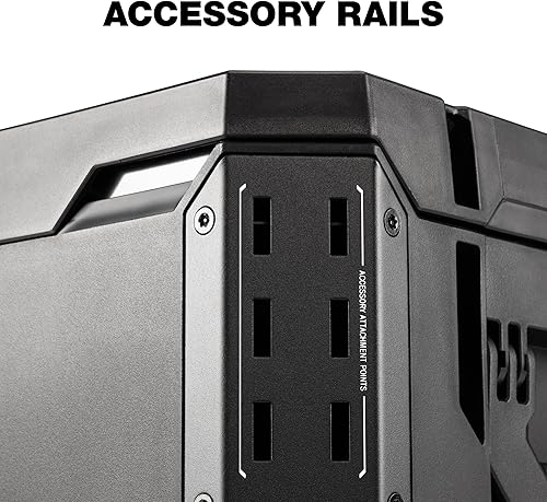 Miniatura 5 de ToughBuilt StackTech XL Caja de herramientas organizadora con cerradura y bandeja extraíble, color negro