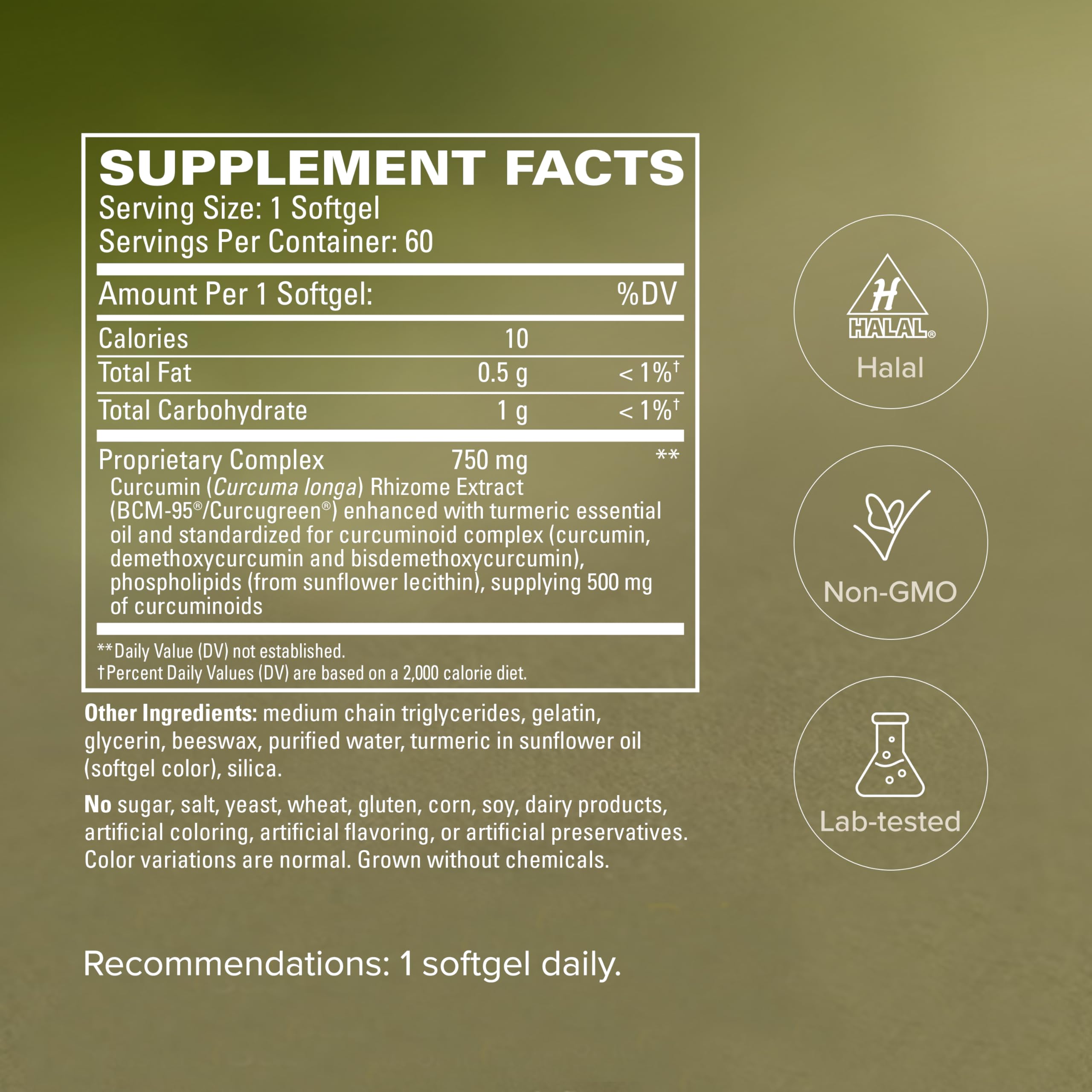 Terry Naturally CuraMed 750mg - Pain & Inflammation Relief - 60 Count — Amazon image 5