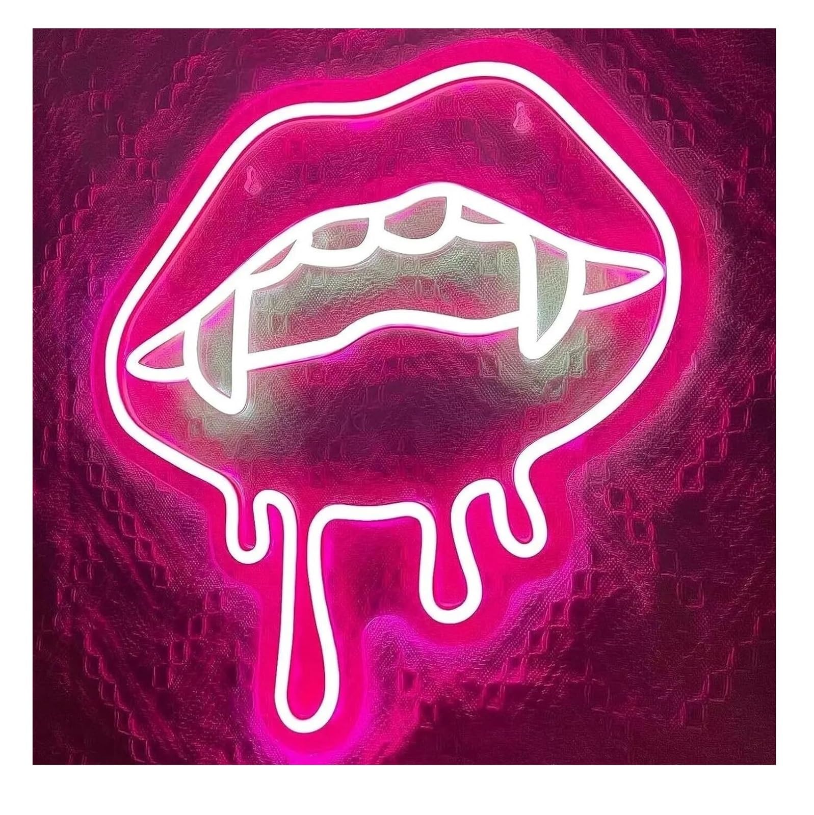 Neon lamp For neon Sign Vampire Lips, Powered Dimmable Acrylic Board