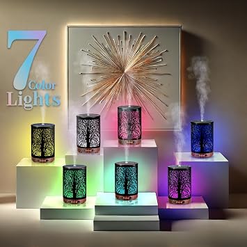 120 ML Metal Tree Diffuser + 120 ML Art Glass Diffuser