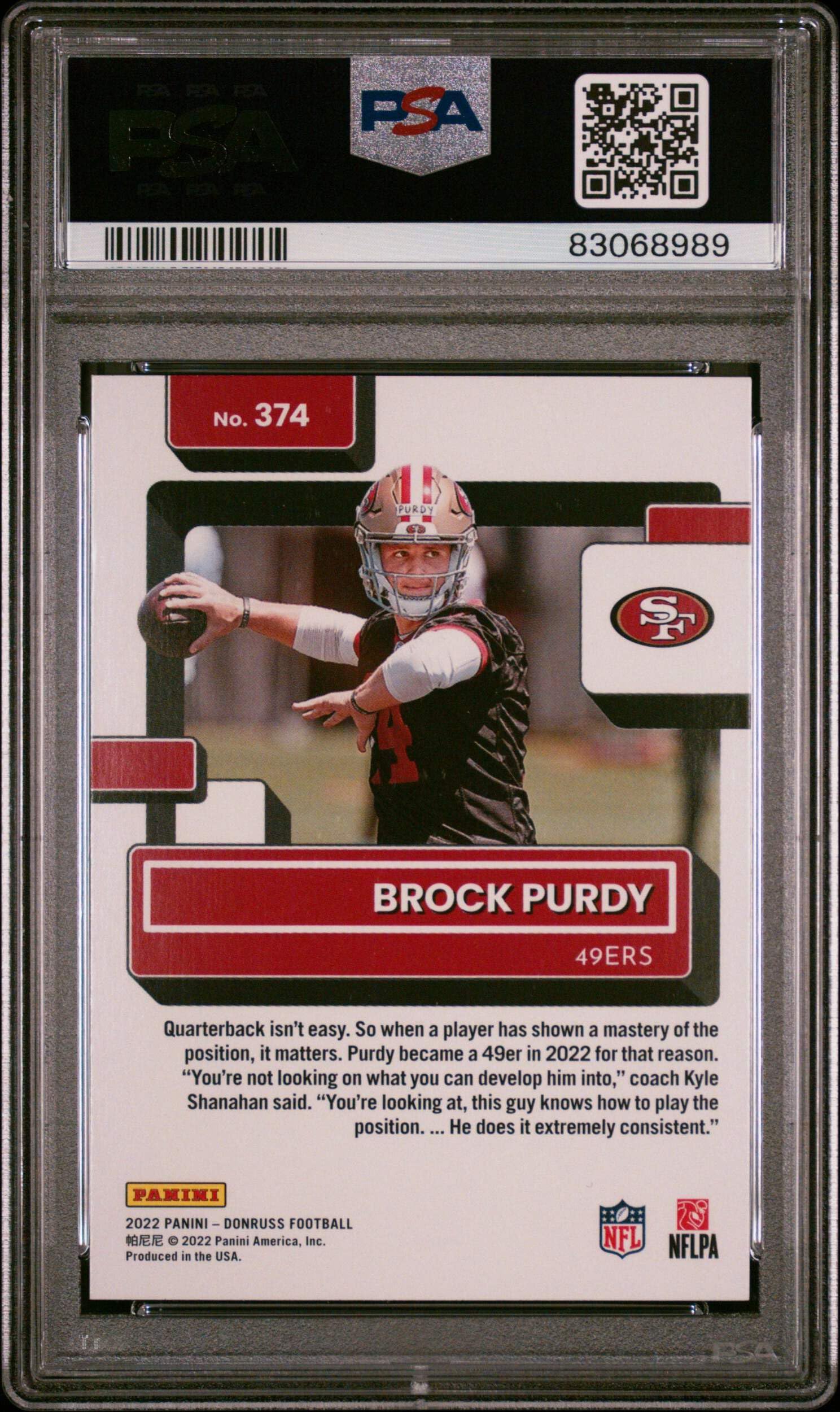 how to get cards grades Amazon.com: Graded 2022 Panini Donruss Brock Purdy #374 Rookie RC Football  Card PSA 10 Gem Mint : Collectibles & Fine Art