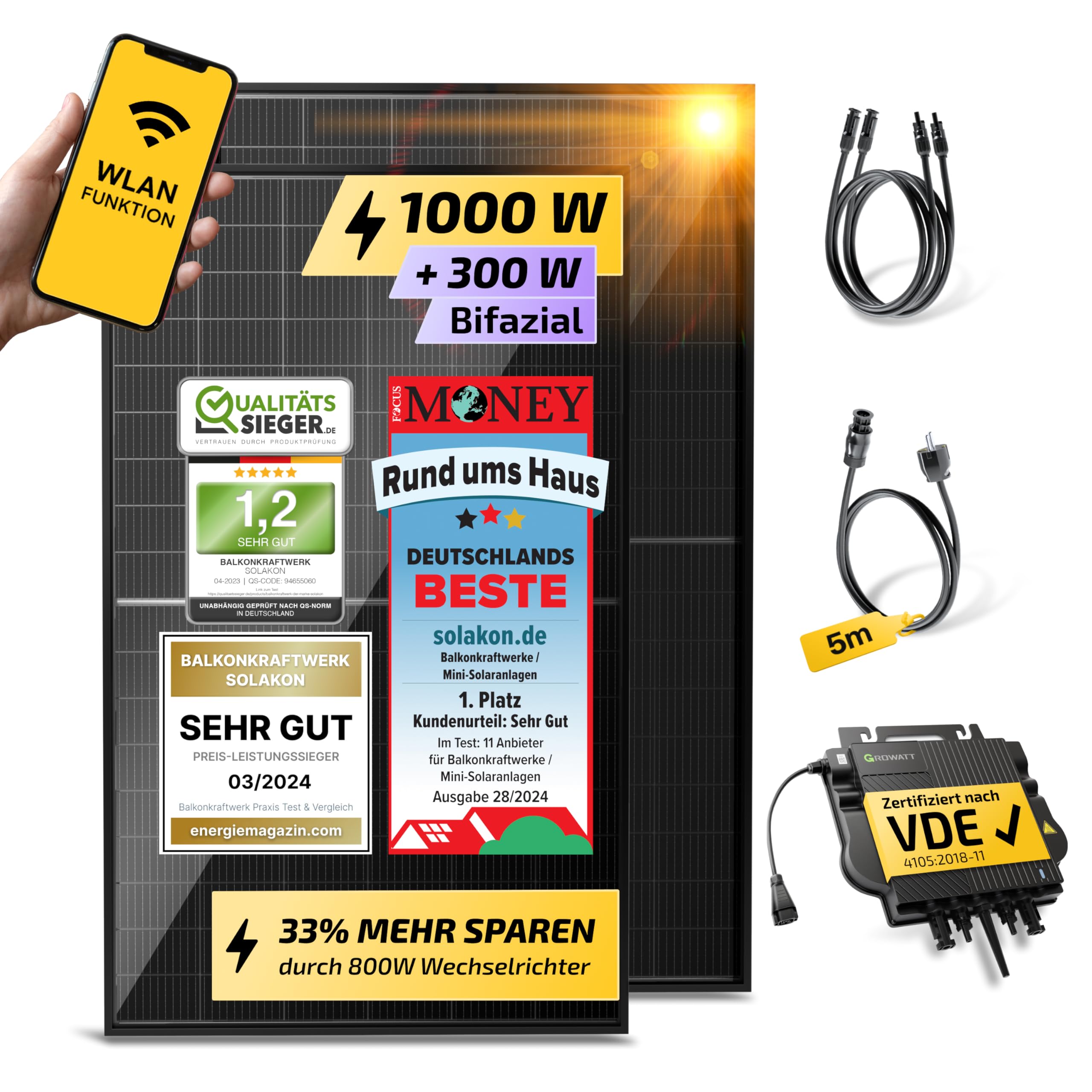 Solakon® 1000W Balkonkraftwerk