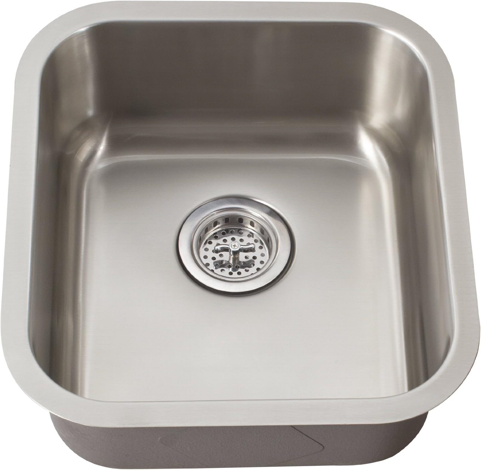 Schon SCSBMB18 Undermount 18-Gauge Single Bowl 16 3/16-Inch by 18-Inch Bar Sink, Stainless Steel