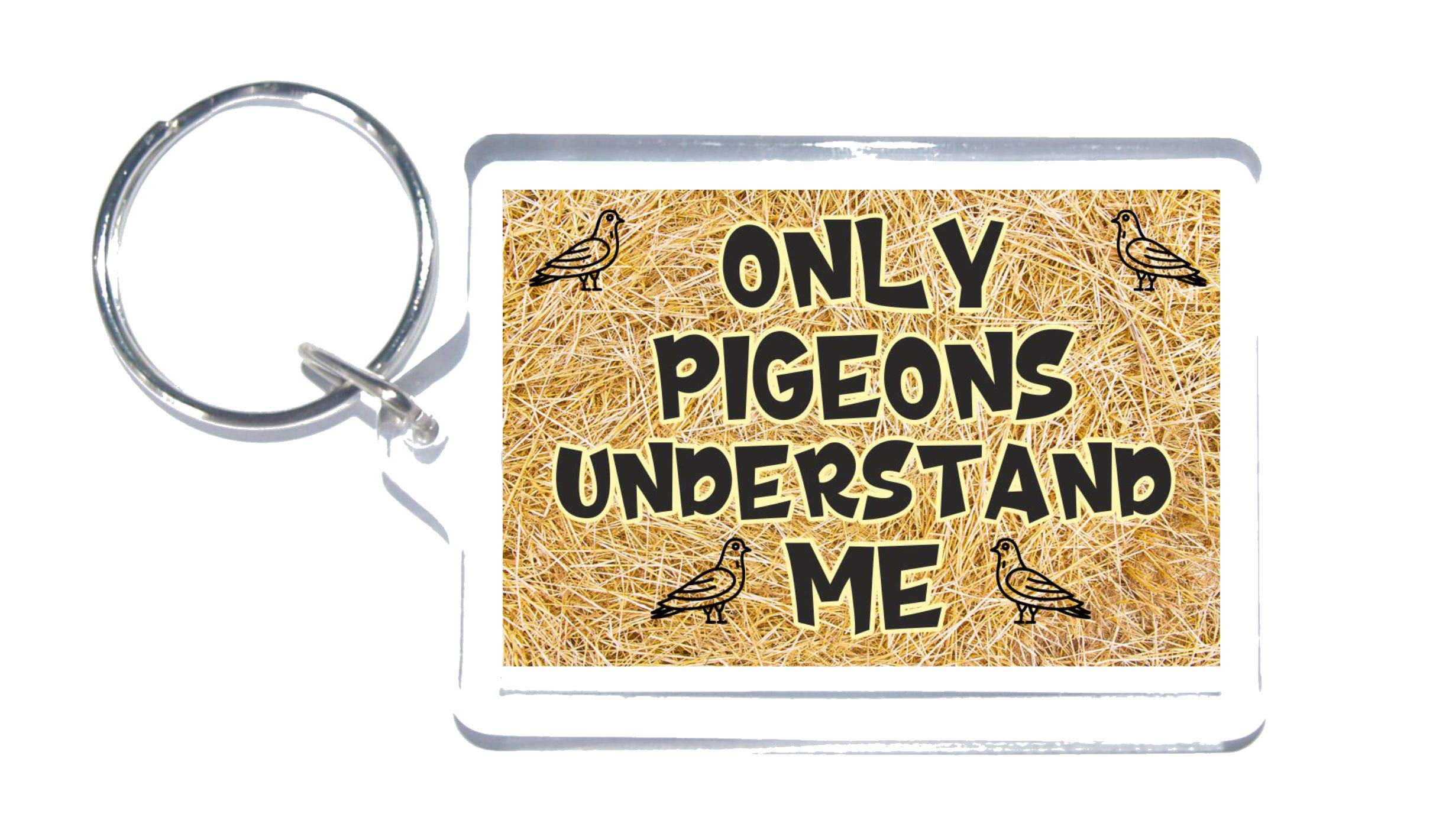 Pigeon Lover Gift – Only Pigeons Understand Me – Novelty Keyring – Fun Pigeon Present