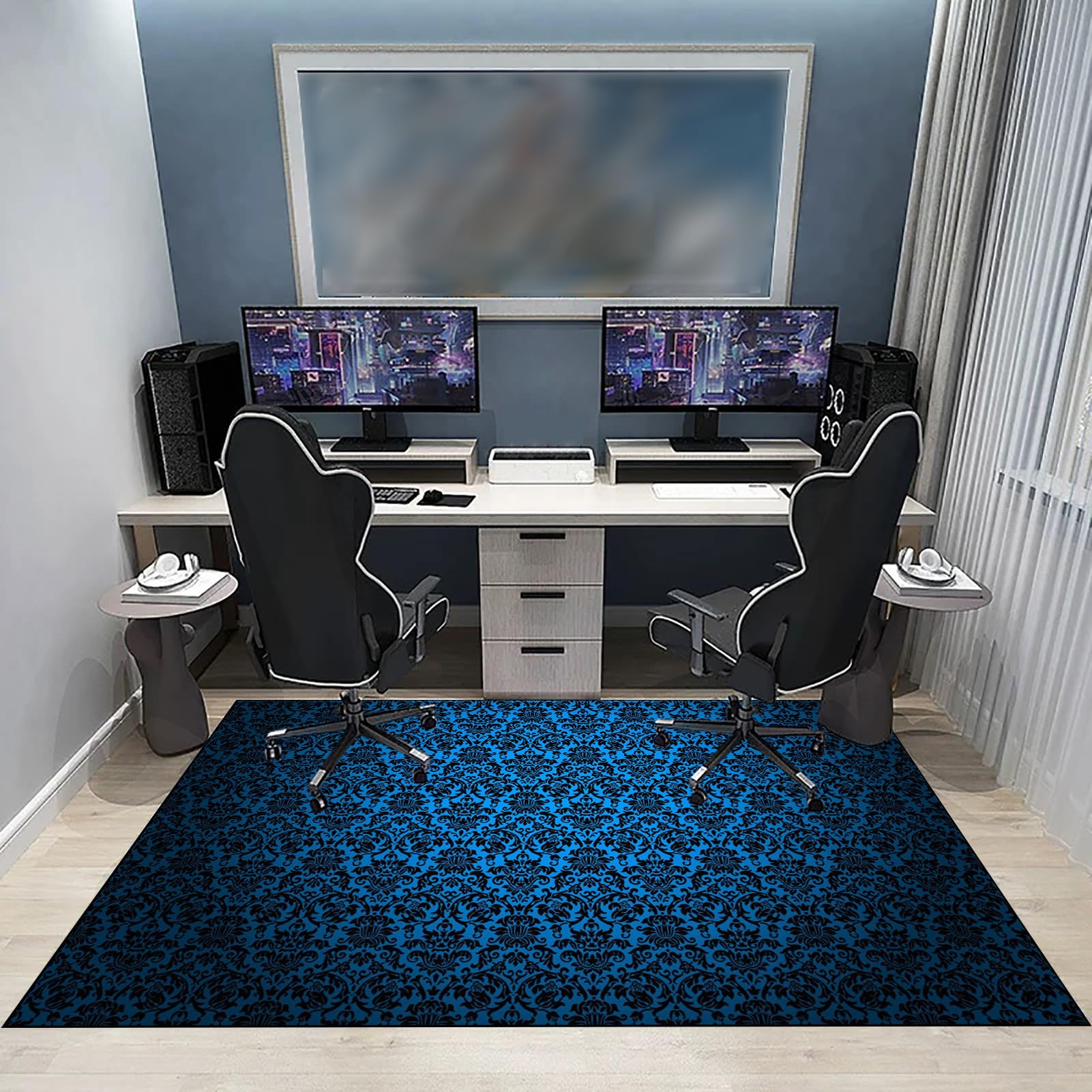 Dywan Krzesło Gaming Ochraniacz Podłogi Na Wózkach Inwalidzkich Biuro Biurko Gamer Mata 70 x 120 cm Mata ochronna Podłogi Biuro Mata podłogowa do twardych podłóg, Laminat