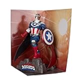 McFarlane Toys - Marvel Captain America 1:10th Scale Collectible with Scene (All-New Captain America #1)