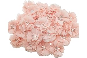 Apricot Fabric Flowers: Embellish Your Creations with Elegance