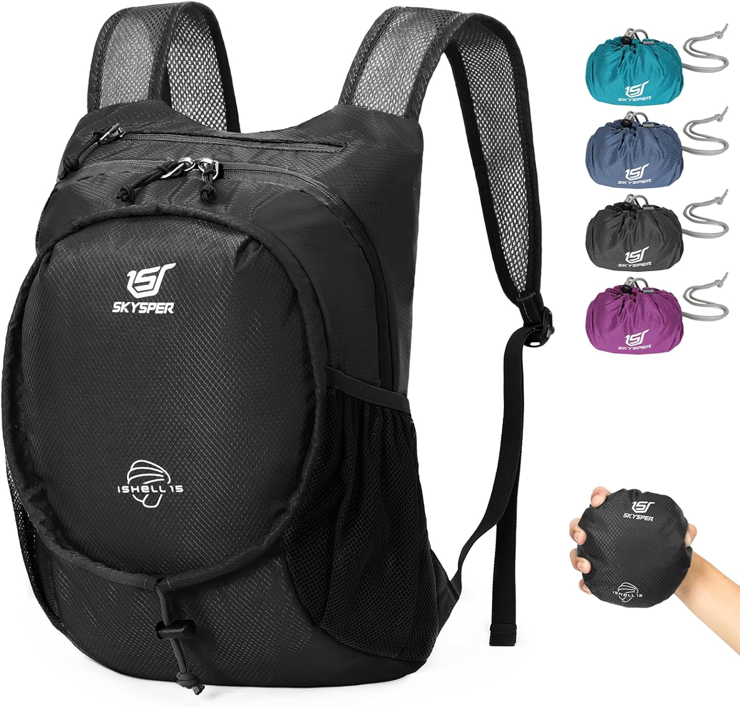 SKYSPER Ultralight Foldable Backpack 15L Hiking Backpack Small Packable Daypack 15L for Hiking City Travel Men Women SKYSPER Ultralight Foldable Backpack 15L Hiking Backpack Small Packable Daypack 15L for Hiking City Travel Men Women