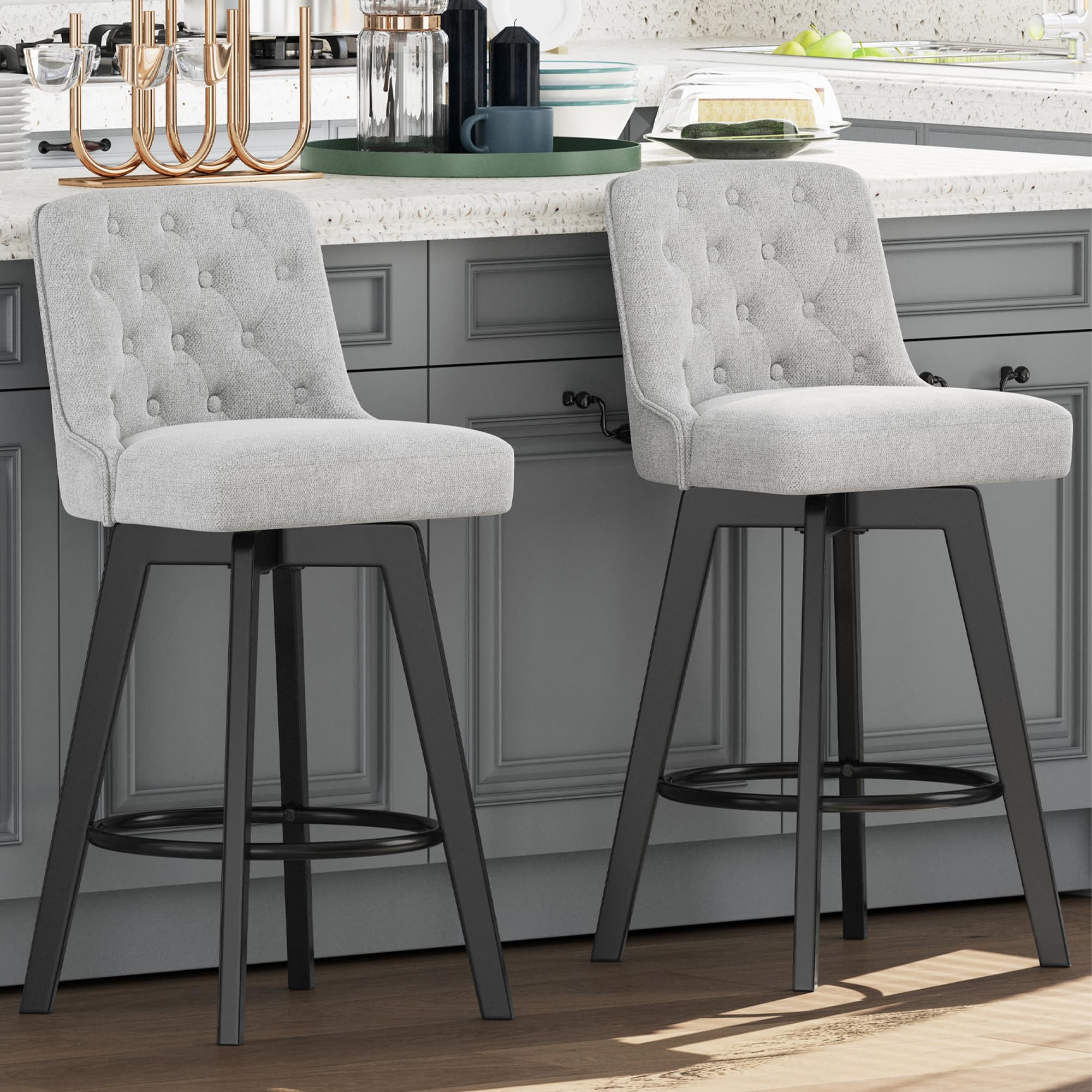 MINCETA 30 inch Bar Stools Set of 2