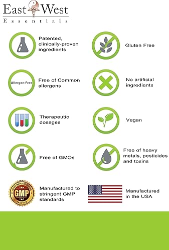 Miniatura 4 de Optimal Beauty Pro - Suplemento dietético de East West Essentials - Promueve un cabello más grueso y saludable - Ayuda a construir colágeno - Reduce