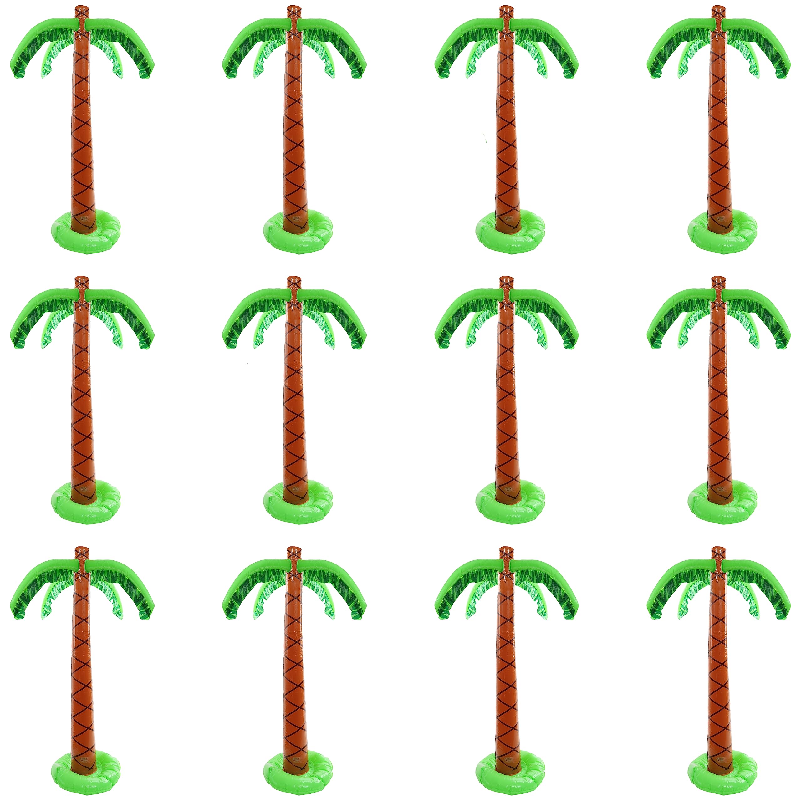 Inflatable Palm Tree Fancy Dress Decoration 152.4cm / 5ft Summer Tropical Hawaiian Party Prop - Pack of 12 — image 1