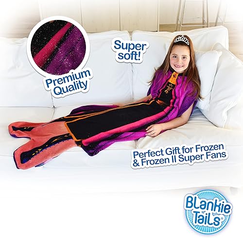 Miniatura 2 de Blankie Tails  Manta de princesa de Disney  Manta de forro polar de princesa Minky de doble cara súper suave y acogedora lavable a máquina divertida