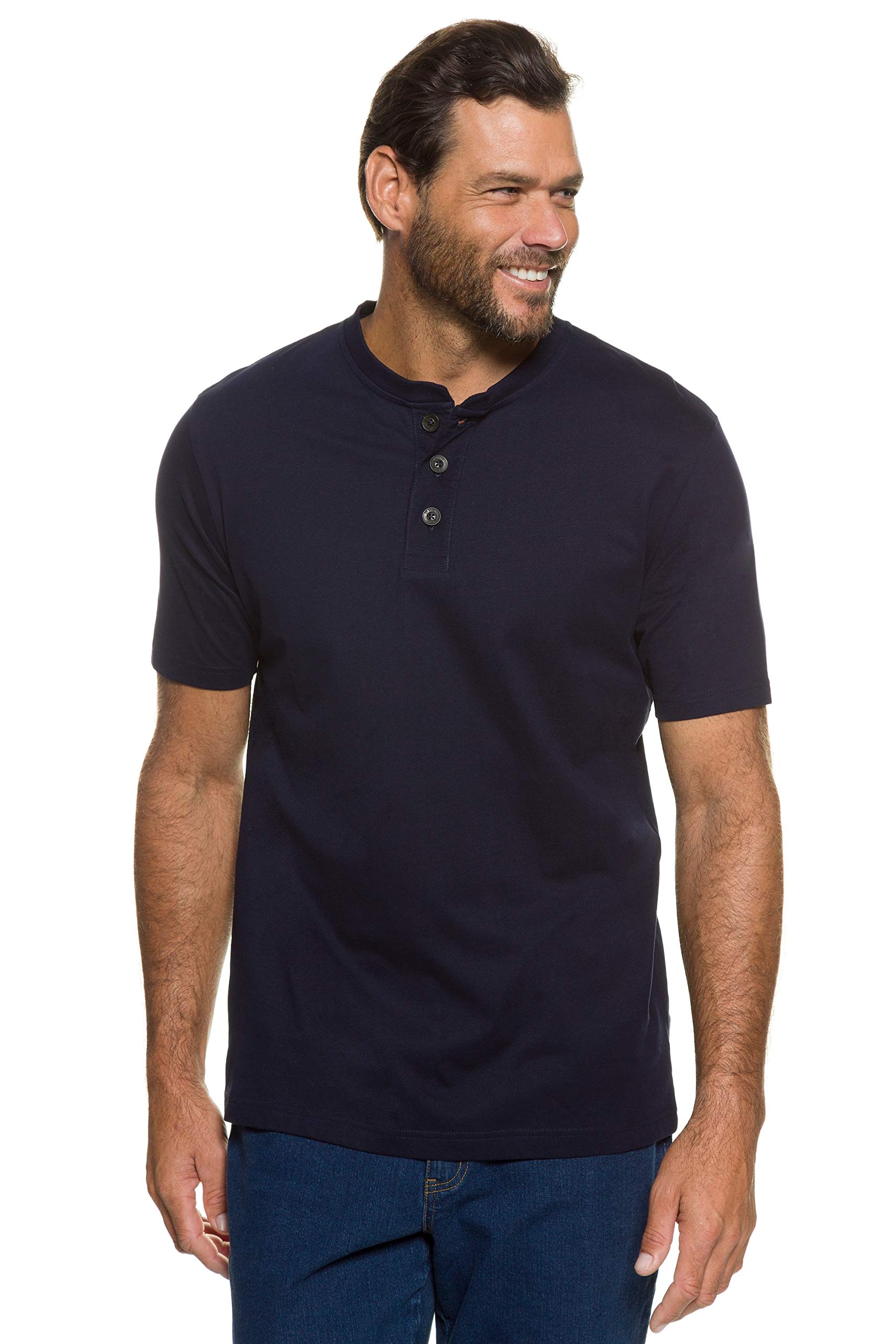 JP 1880 Maglie Serafino in Confezione Doppia con Scollo Rotondo e abbottonatura 708420