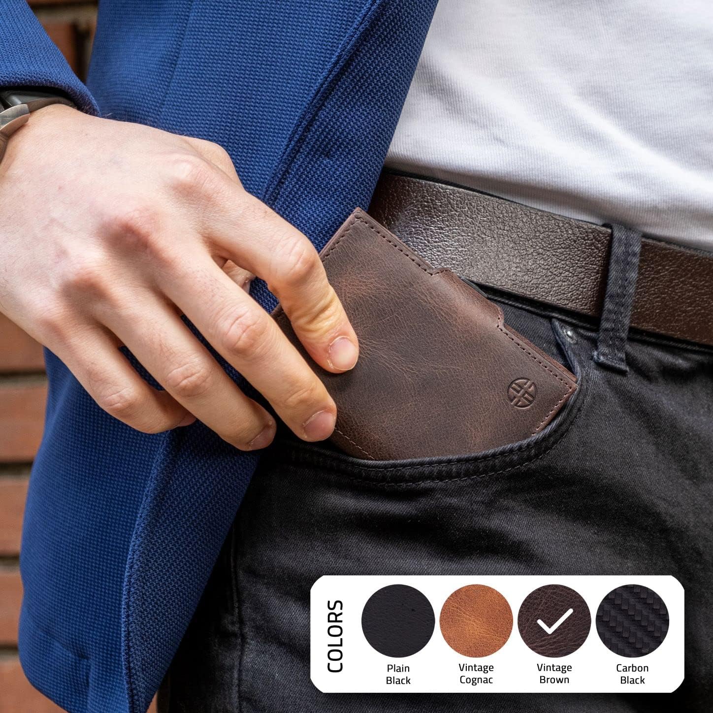 TRUSADOR Toscana Trifold Leather Wallet For Men and Women Card Holder with RFID Protection (Without Coin Pocket, Brown) - Image 5