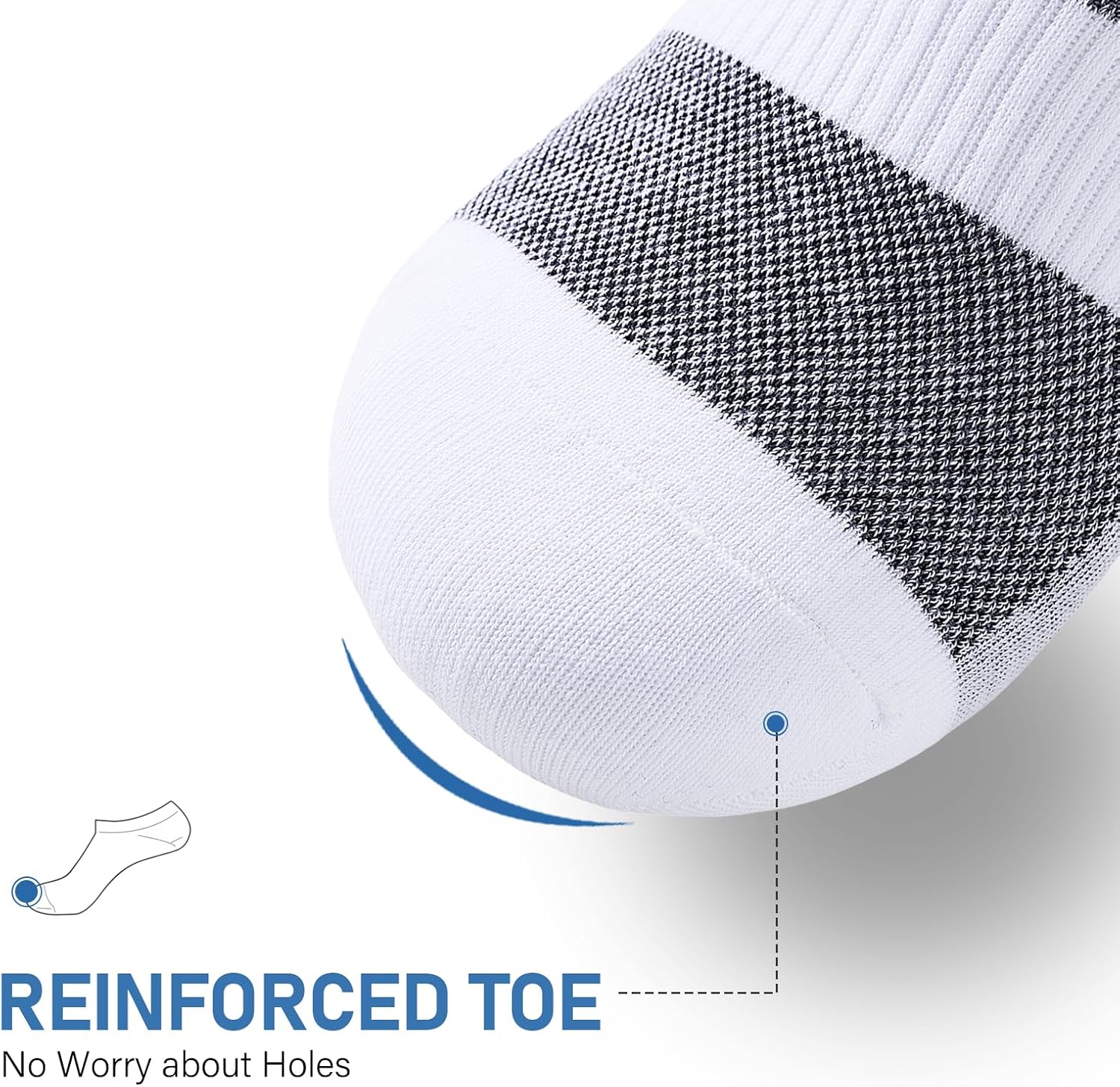 No Show Socks Men, 6 Pairs Cotton Thin Low Cut Ankle Men's Socks, Non Slip Invisible Sock for Loafer Sneakers - Image 8